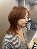 レイヤー、暖色カラー、ウルフカット、ウルフ【PiNo井上】
