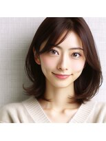 ヘアーズベリー 近鉄八尾店(hairs BERRY) ★ナチュラルボブ大人ショートボブ前髪ありアッシュ20代30代40代