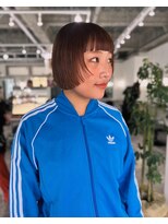 ホリー(HOLLY)&nbsp;前上がりボブ×オレンジブラウン