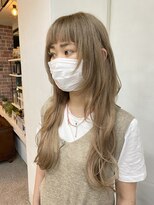 ヘアー アレス(hair ales)&nbsp;ブロンドベージュ/ウルフエクステ/ロングエクステ/レイヤー