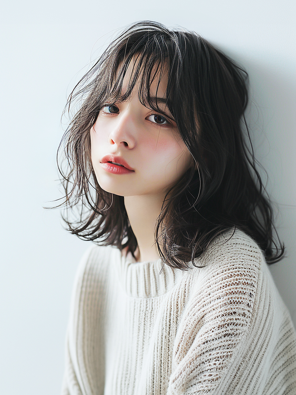 ミラー プラス エヌ(MIRROR+n)&nbsp;20代30代40代　くびれ抜け感外国人風セミロング＃4