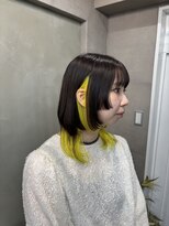 ファビ 渋谷(Fab)&nbsp;くびれヘア/暗めカラー/アプリコットオレンジ/縮毛矯正