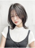 顔周り/レイヤーカット/グレージュ/ボブ/外ハネ/新越谷/南越谷