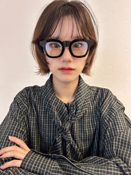 ヴィオットバイサロン(Viot by Salon) ニュアンスボブ シースルーバング こっくりブラウンカラー