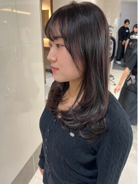 ピークアブー ワン(PEEK-A-BOO ONE) レイヤーカットチョコレートブラウンイメチェン