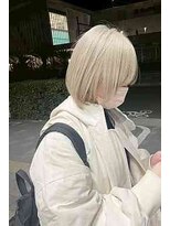 エヌプラスリタ 近鉄八尾(N+lita)&nbsp;黒髪クラゲヘアーオリーブグレー小顔ココアベージュ