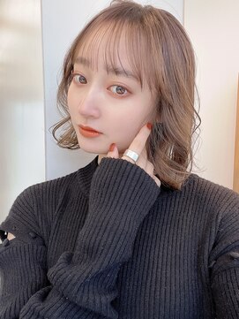 サンドイエナ 横浜店(sand yena) くびレイヤーボブルフネビージュ小顔ワンレンこなれミディ