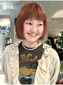 冬カラー◎切りっぱなしボブ×外ハネ20代30代