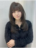 《松本》黒髪/オリーブグレー/小顔ヘア