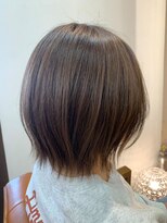 アビエクレール 河内花園(abije claire) ハイライト×ショートボブ【河内花園駅】