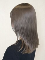 アース 天満橋店(HAIR & MAKE EARTH)&nbsp;20代30代縮毛矯正◎暗髪グレージュ×髪質改善うる艶ロング