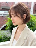 【畑中正敏】ベージュカラー×ひし形ショート