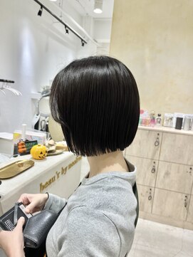 ビューバイネオリーブ 用賀店(Beau'r by neolive) ストレートパーマ縮毛矯正ダークパープル夏ミルクブラウン[用賀]