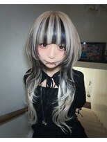 キイ 原宿 表参道(K.e.y)&nbsp;エクステシャギーカット（カラーは他店の施術です）