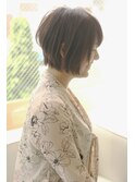 簡単ショートボブ