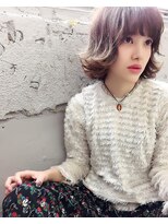 スーリール 春日店(Sourire)&nbsp;ボブ、外ハネ、パールグレージュ、外国人風