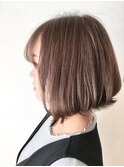 ショコラグレージュ×ふんわりボブ