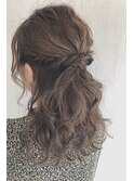 ツイスト編み ハーフアップ/ヘアセット/三つ編み 【レセ南柏店】