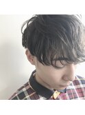【SATOSHI】マニッシュショートパーマ×透明感アッシュベージュ
