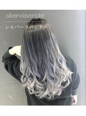 シルバー、グラデーション、エクステ、ハイライト、インナー