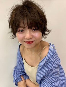 インフィニティ 新富町(Infinity) 爽やか外ハネショートボブ