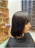 艶のある顔周りレイヤースタイル