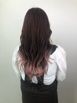 オンザ(ONTHE) 裾カラー　ペールピンク　ピンクベージュ