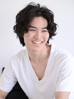 ロアー ヘアー ワメン(RAWR hair WaMen)&nbsp;【RAWR】メンズパーマ_センターパートウルフ