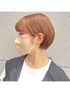 エストアール フクオカ 福岡博多店(est-r. Fukuoka) オレンジベージュ/ラウンドマッシュ/ケアブリーチ/博多