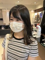 カミエ(kamie)&nbsp;◎イヤリングカラー　ベージュ　ミディアム　インナーカラー