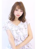 20代30代40代50代ショコラベージュふんわりカールベビーバング