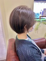 ハピネス クローバー 学園前店(Happiness CLOVER)&nbsp;丸みショート/小顔/顔周りカット/レイヤー/白髪/髪質改善/前髪