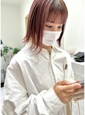 長めのショートボブ＊ペールピンク【ZinaCENTRAL】
