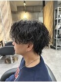 【ツイストスパイラルパーマ×くびれウルフ】名古屋栄メンズヘア