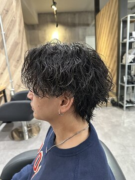 ビカムメンズヘアー 栄店(become men's hair) 【ツイストスパイラルパーマ×くびれウルフ】名古屋栄メンズヘア