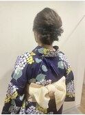 【ももこ】アップスタイル×浴衣着付け
