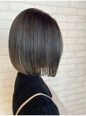 大人可愛い大人美人くすみカラーアッシュグレーベージュ