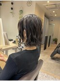 【RYOHEI】コテ巻き風パーマ_大人ボブ_ニュアンスパーマ