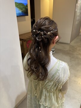 ロカリタ キョウト 四条大宮店(ROCAReTA kyoto) ハーフアップアレンジ