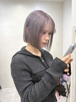 ジゼル(gisele)&nbsp;仙台ラベンダーグレーブリーチカラーダブルカラーハイトーン