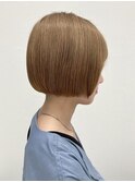 【大人かわいいミルクティーブラウン ボブ】