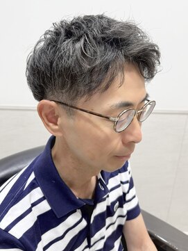 ヨシザワインク プレミアム 築地店(YOSHIZAWA Inc. PREMIUM) アップバングパーマ/刈り上げ/ショートヘア/メンズショート