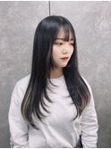 心斎橋×韓国×黒髪ロング×レイヤー×ロングヘア