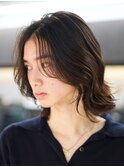 メンズミディアム メンズボブ 毛流れスパイラル