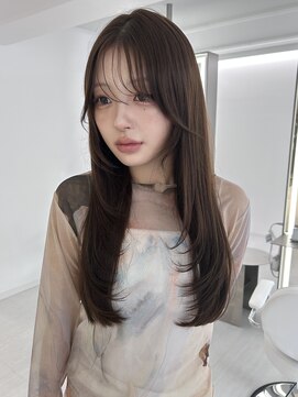 サンドイエナ 横浜店(sand yena) ボブディオリーブベージュ髪質改善縮毛矯正フェイスレイヤー