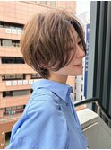 大人ガーリー/白髪前髪/ショートボブ/20代30代40代50代/池袋