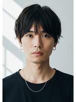 シヨン(ciyon.)&nbsp;ナチュラルセンターパート☆メンズマッシュ