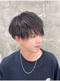 波巻きツイストスパイラルパーマ/フェザーパーマ/眉毛/メンズ