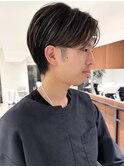 メンズパーマ曲がる縮毛矯正ハイライトショートカット20代30代40
