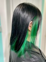 マティーナ ヘアー 池袋(Matina hair)&nbsp;【インナー＆イヤリンググリーン】池袋駅/ブリーチ